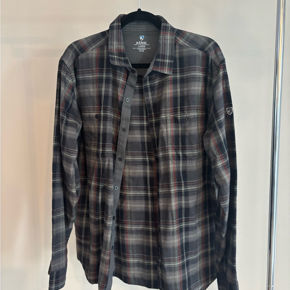 NWOT KÜHL Men's Plaid Button-Up Shirt